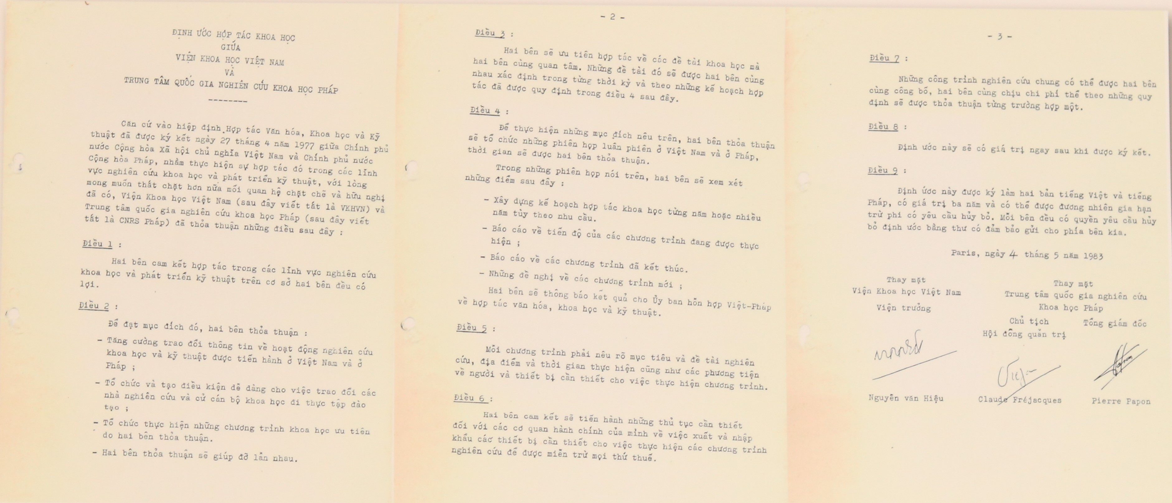 Hợp tác VAST – CNRS: Mối quan hệ bền chặt