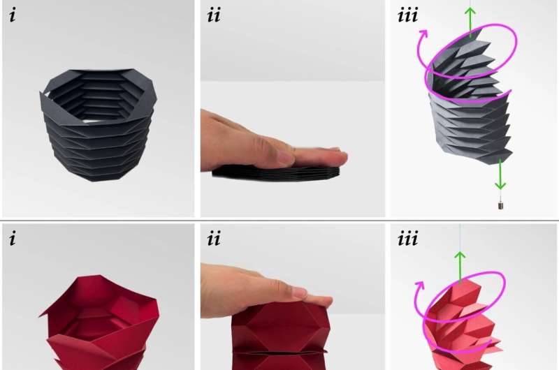 Vật liệu mới có khả năng biến hình nhờ origami      