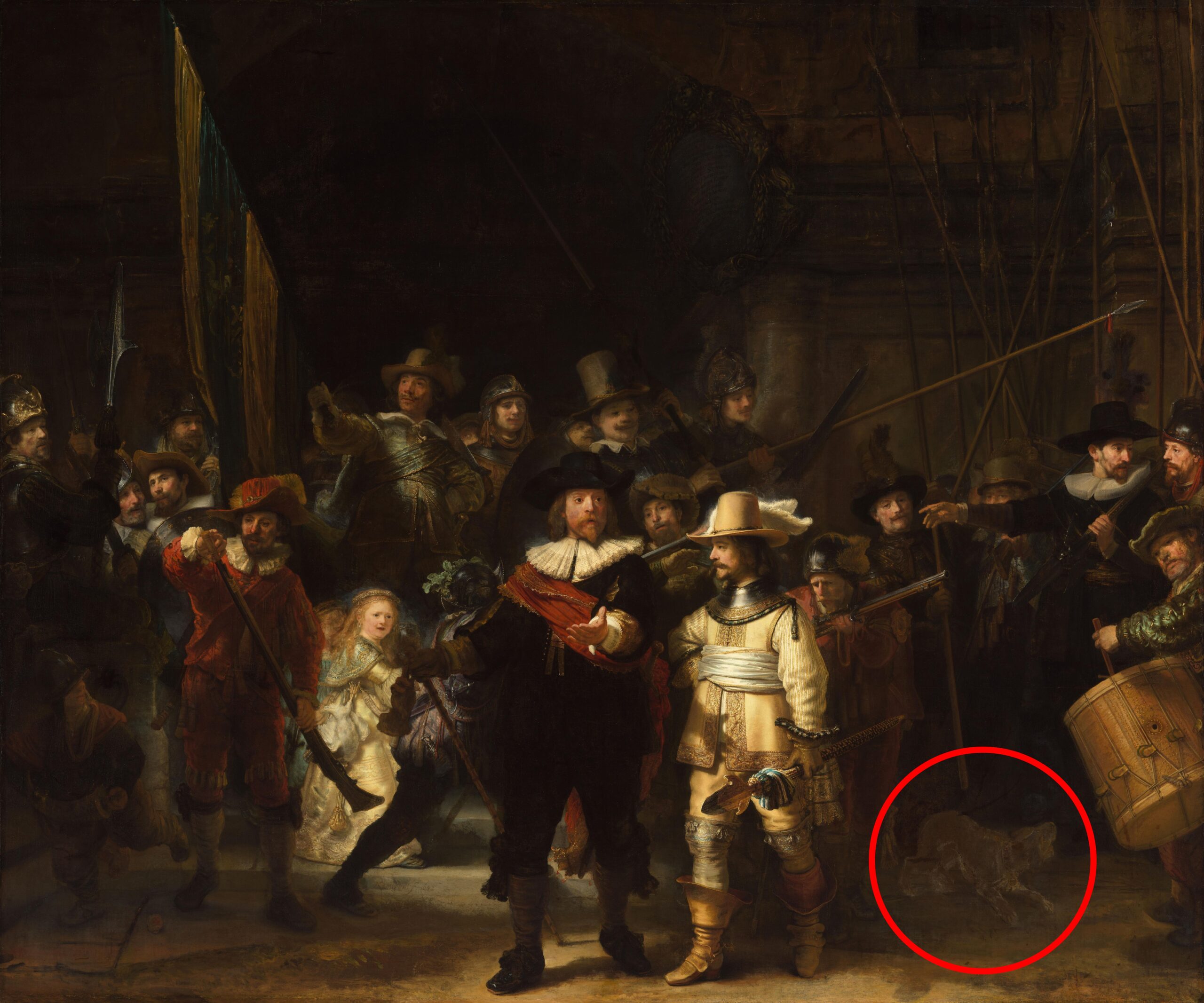 Chú chó nhỏ bí ẩn trong kiệt tác của Rembrandt