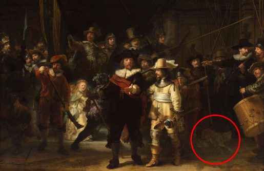 Chú chó nhỏ bí ẩn trong kiệt tác của Rembrandt